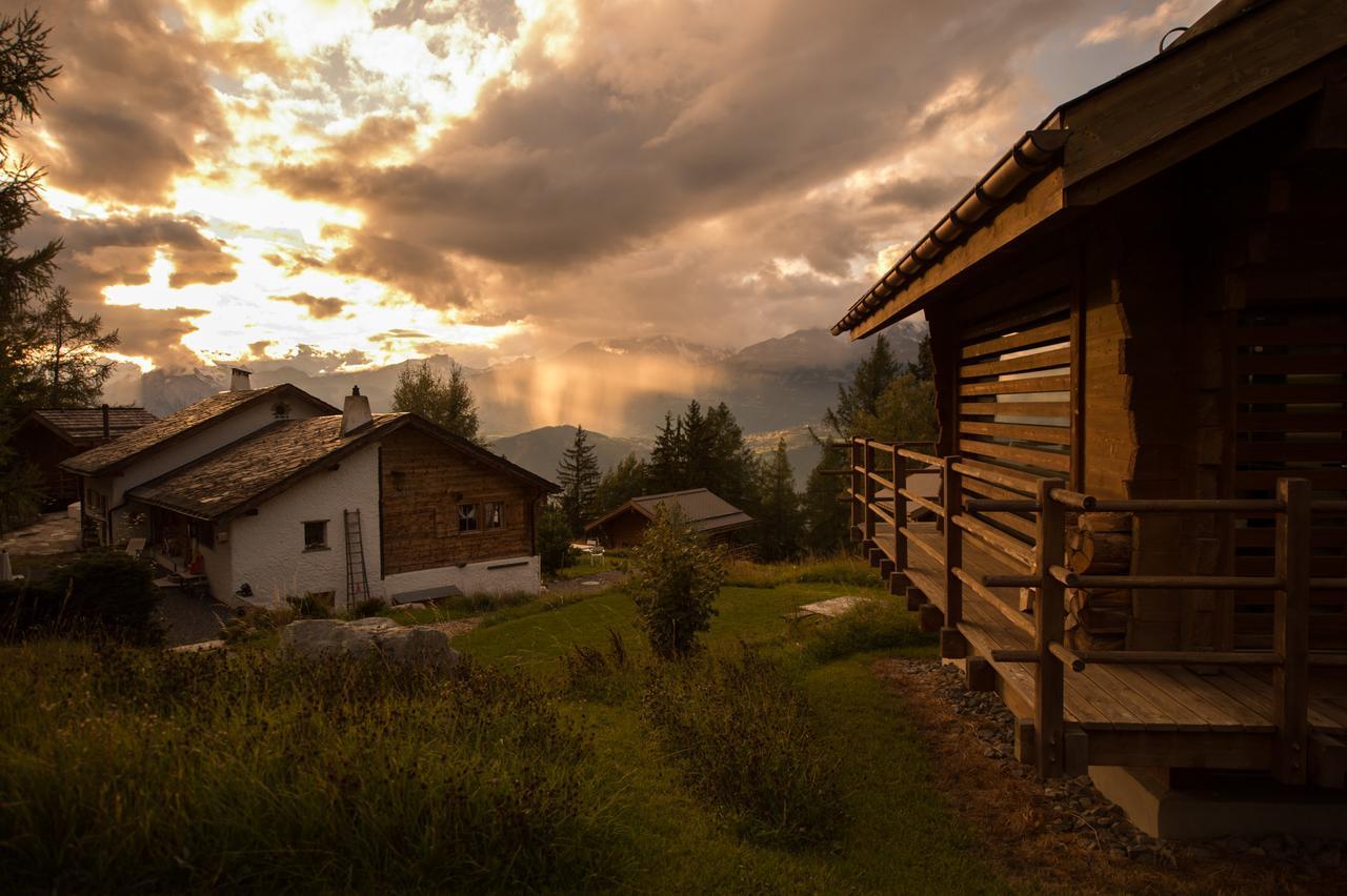 Les Mazots De La Source & Spa Vercorin Esterno foto